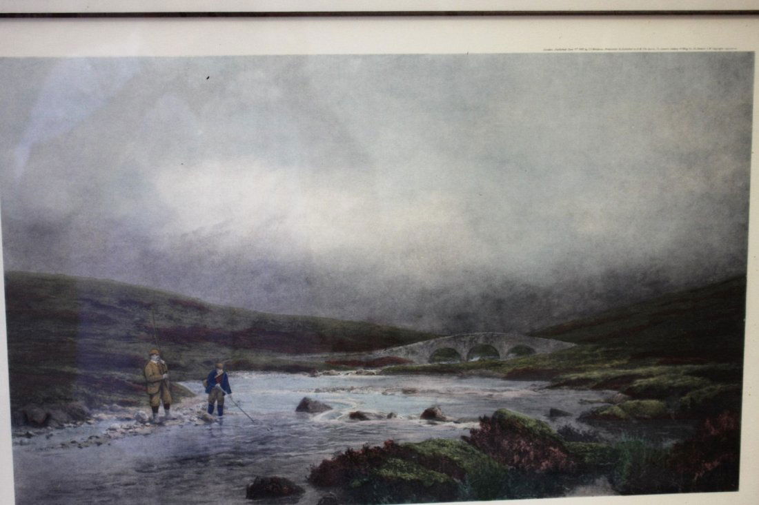 Trout Fishing Color Engraving (1 of 6)