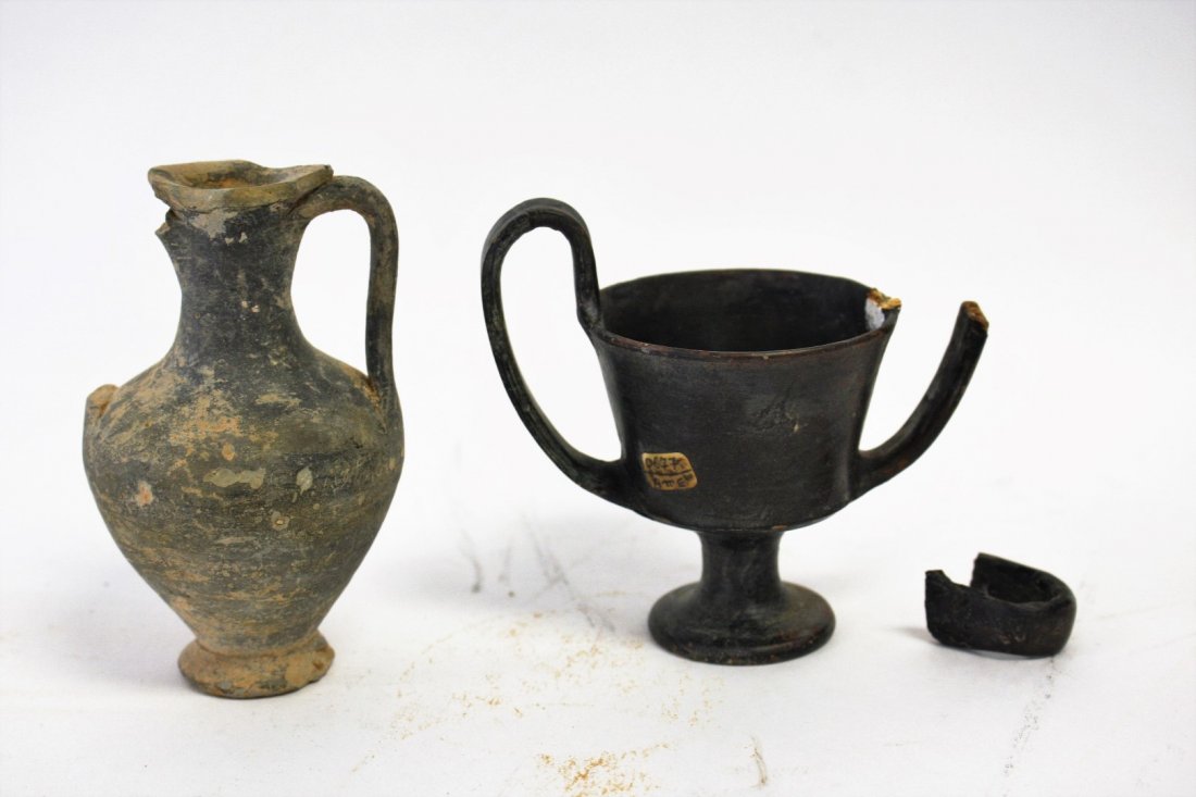 Two(2) Ancient Greek Pottery Vessels (1 of 4)