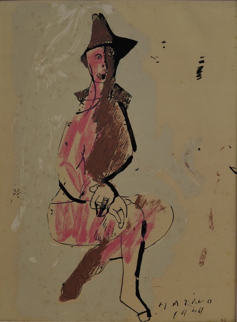 Marino Marini ; Color Lithograph Signed (1 of 5)