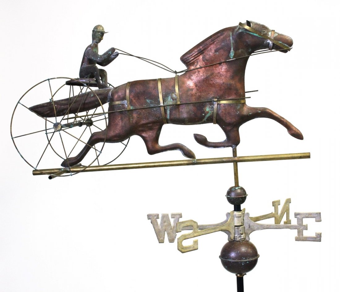 Copper Sulky Weathervane (1 of 4)