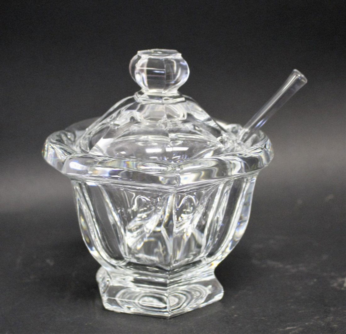 Baccarat Crystal Covered Condiment Signed (1 of 4)