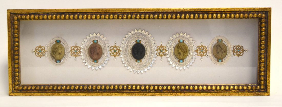 Saxon & Clemens Basalt and Lava Cameo Shadowbox (1 of 8)