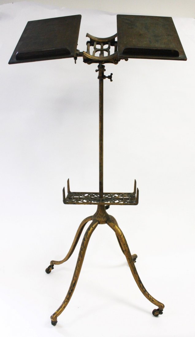 Victorian Cast Iron Book Stand (1 of 7)