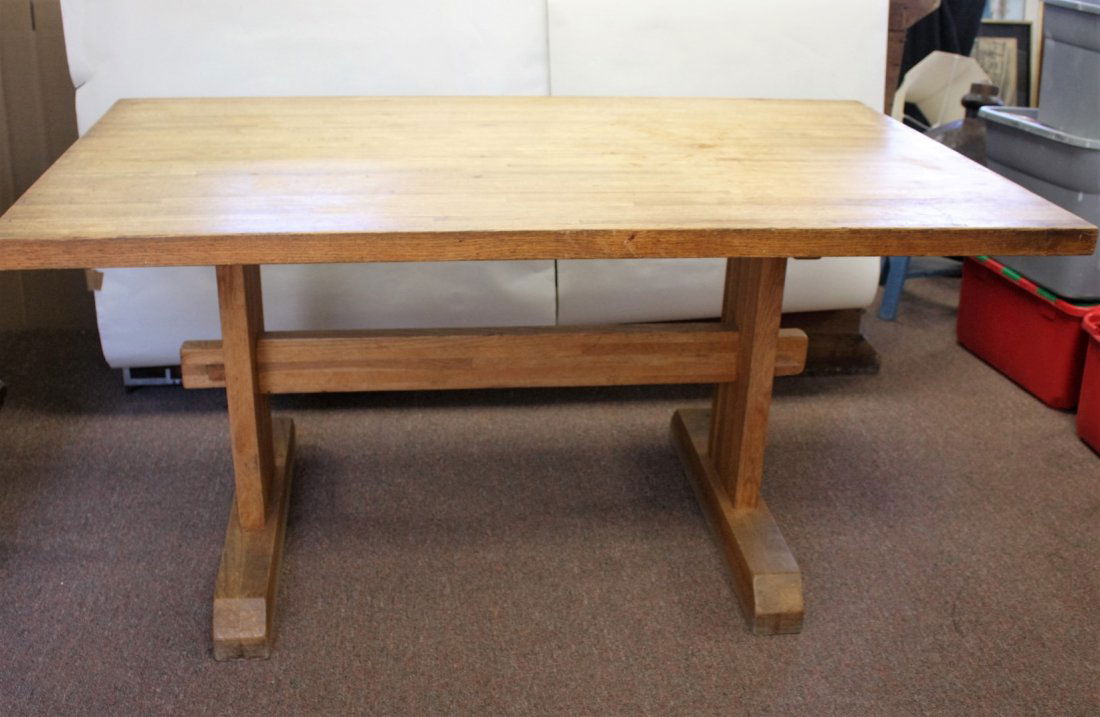 Oak Library Table (1 of 5)