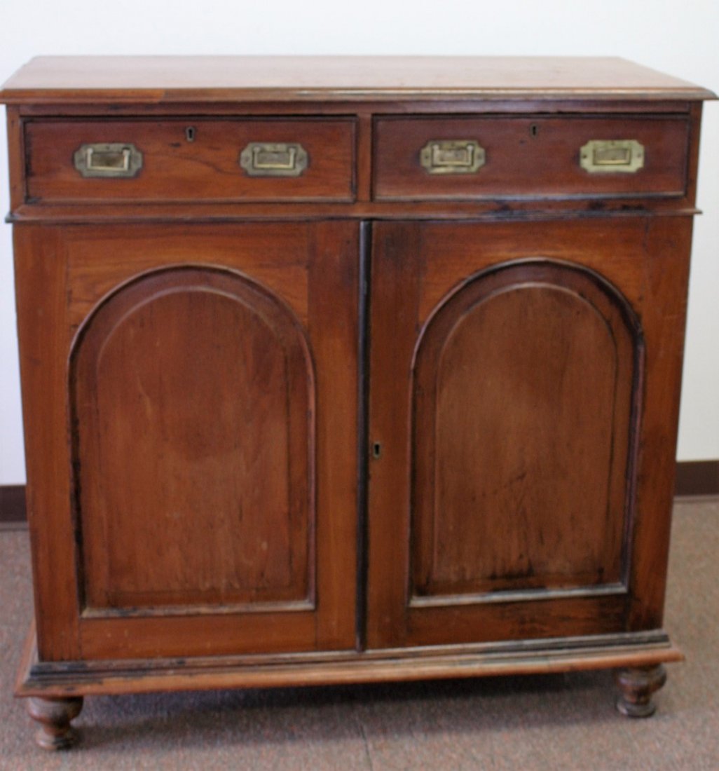 19thC. Federal Walnut Cupboard (1 of 7)