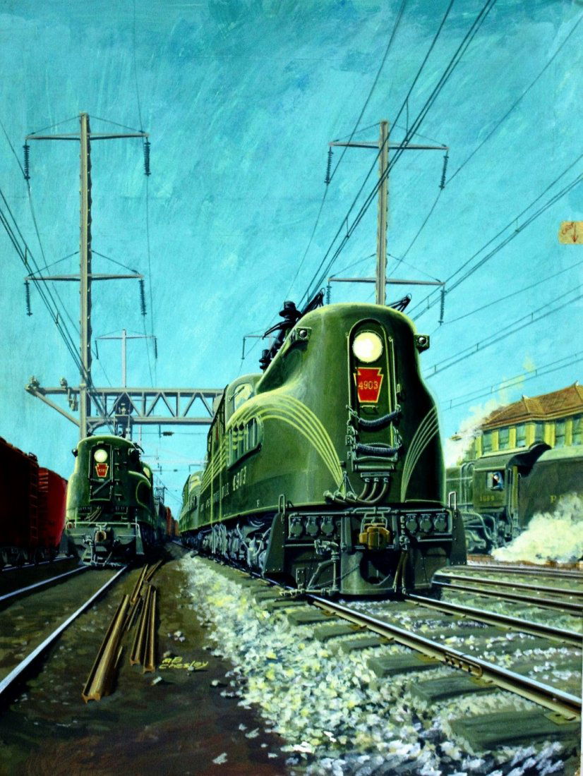 A.B. Chesley; American Gouache Illustration Signed (1 of 9)