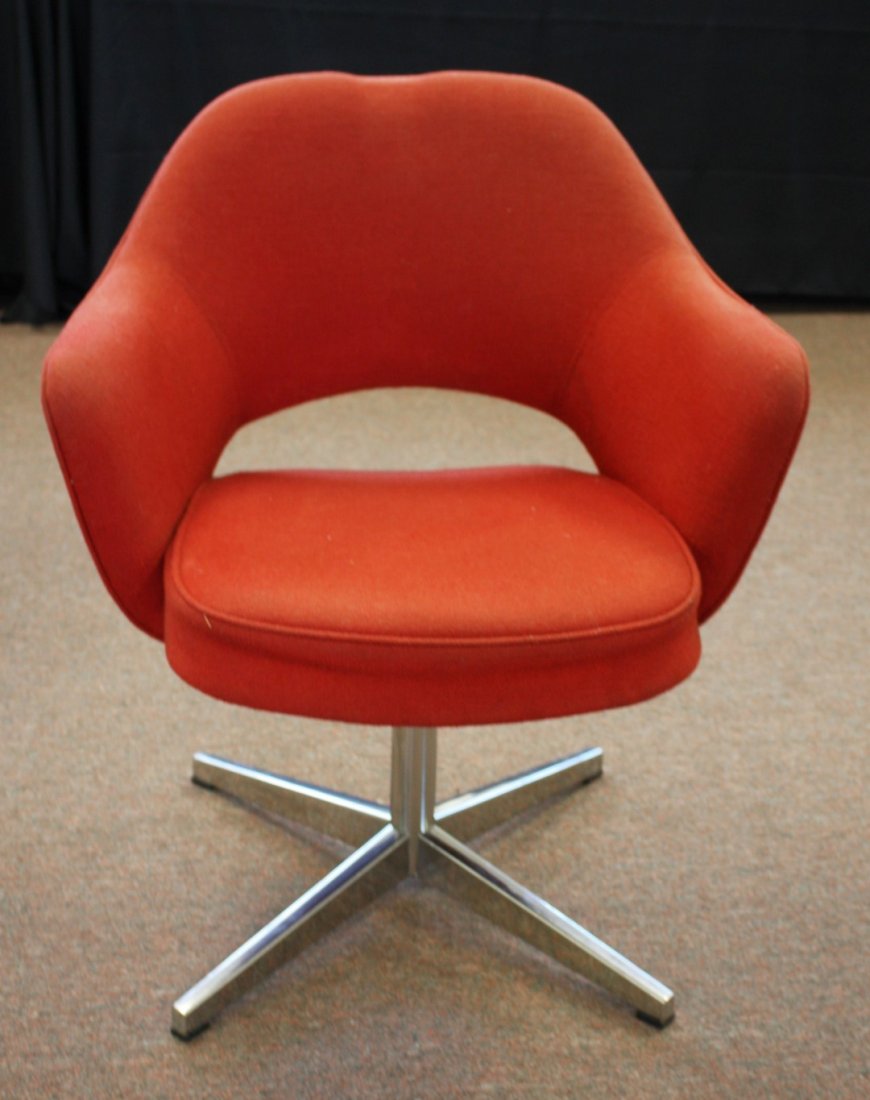 Knoll Mid Century Upholstered Executive Arm Chir (1 of 5)
