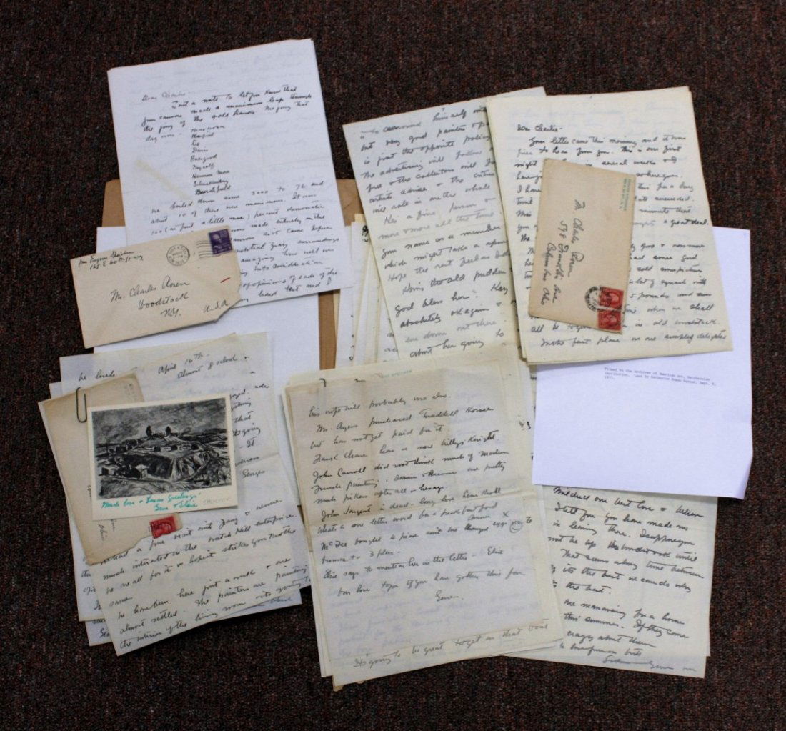 Lot of Eugene Speicher Family Correspondence Ephemera (1 of 8)