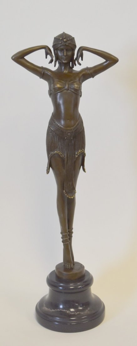Demetre Chiparus(after); Bronze Art Deco Dancer (1 of 5)