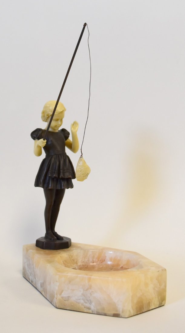 Ferdinand Preiss(after); Bronze and Ivorine Desk Tray (1 of 5)