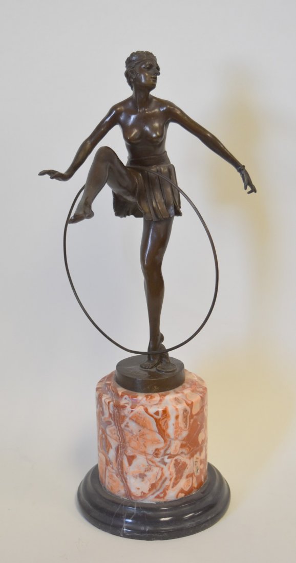 Dominique Alonzo(after); Bronze Art Deco Dancer (1 of 6)