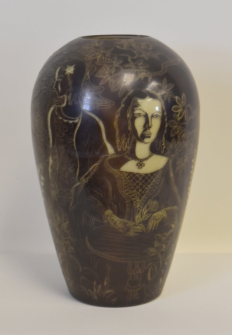 Finnish Mid Century Art Glass Vase Signed (1 of 8)