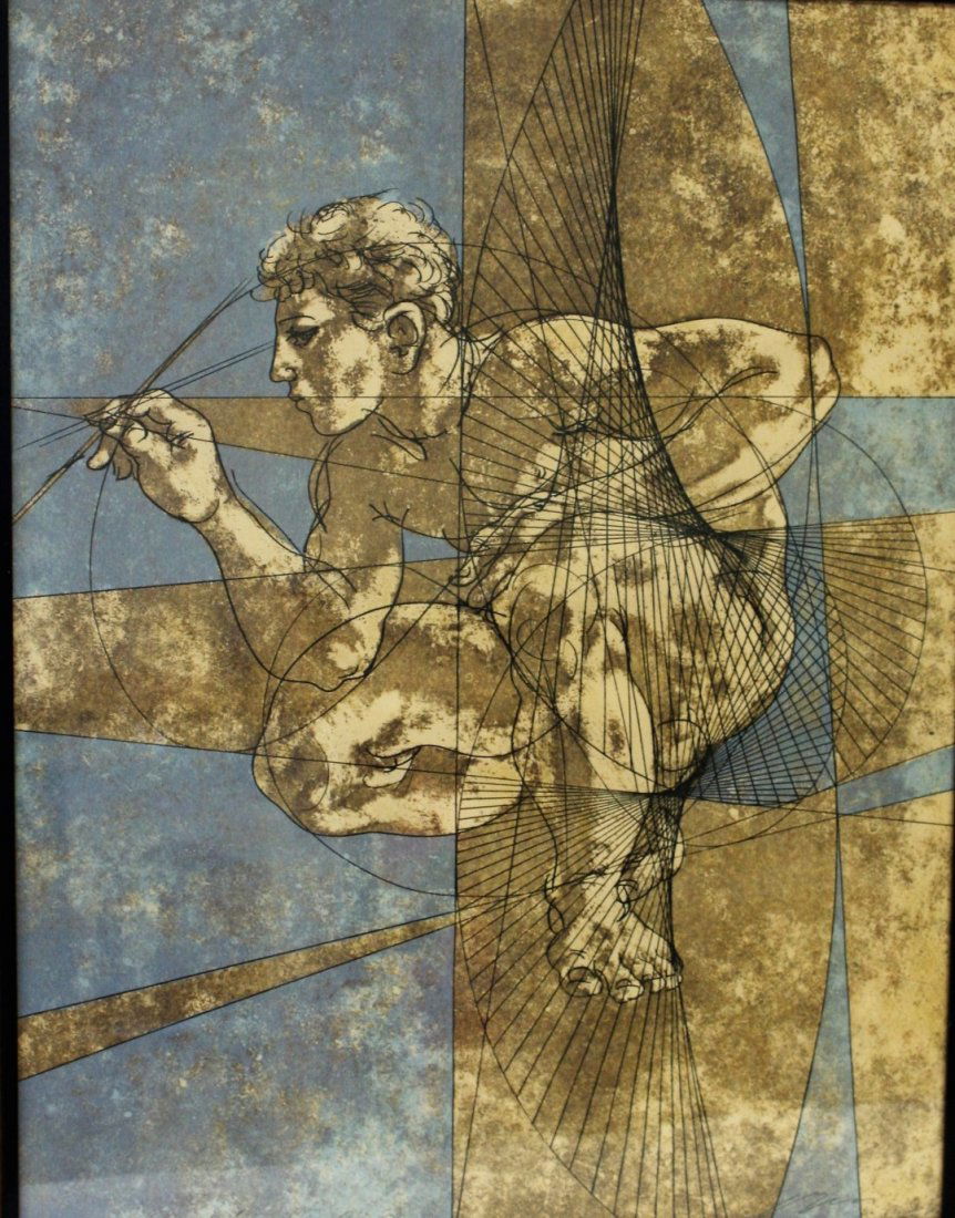 Hans Erni; 20thC. Swiss Lithograph Signed (1 of 6)