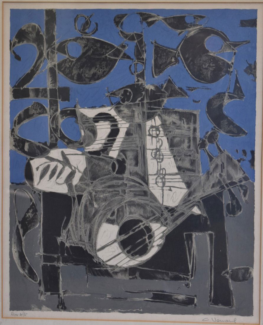 Claude Vernard; Color Lithograph Signed (1 of 5)