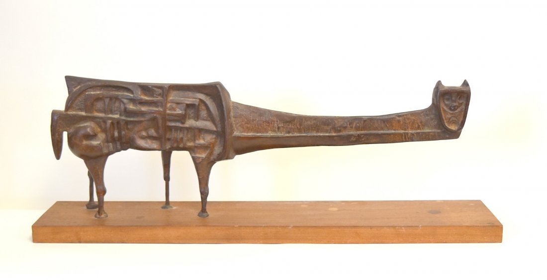 20thC. Latin American Bronze of a Cat (1 of 10)