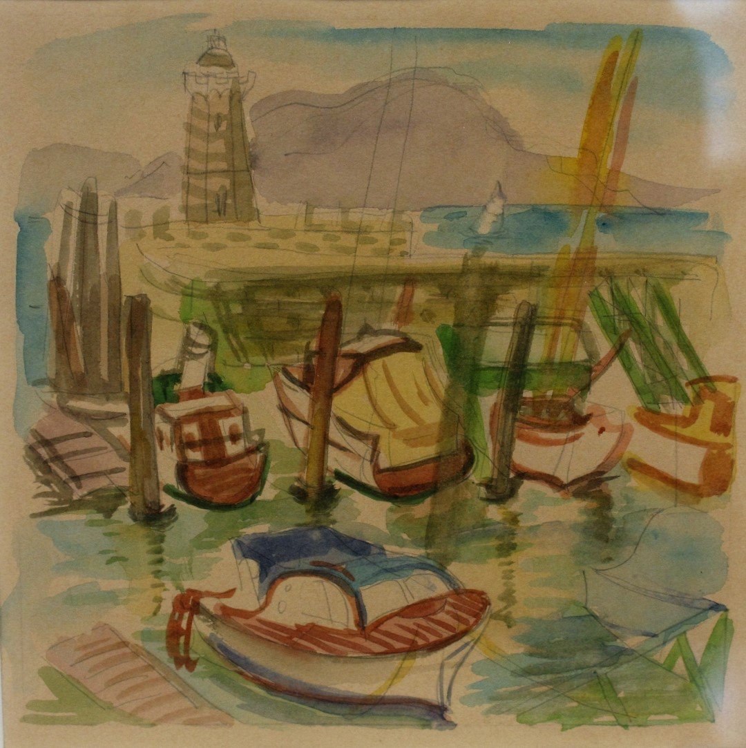 Eugene Gershoy; 20thC. American Watercolor Signed (1 of 5)