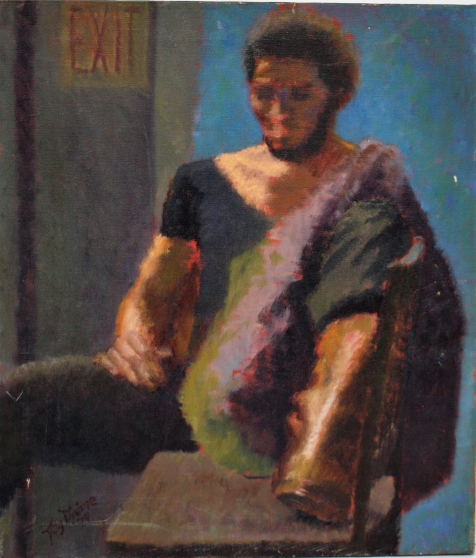 Joy Divine; 20thC. American Oil Painting Signed (1 of 6)