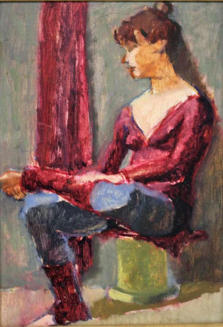 Joy Divine; 20thC. American Oil Painting Signed (1 of 4)