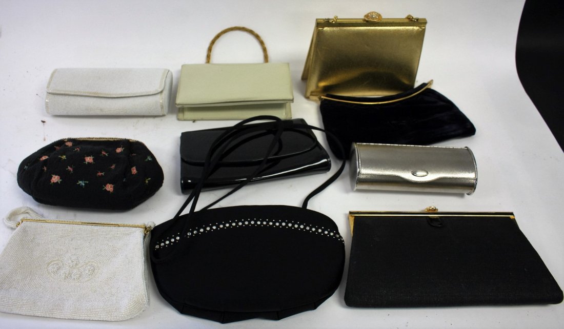 Ten(10) Vintage Ladie's Purses and Clutches (1 of 4)