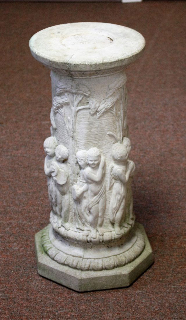 Concrete Figural Garden Pedestal (1 of 4)