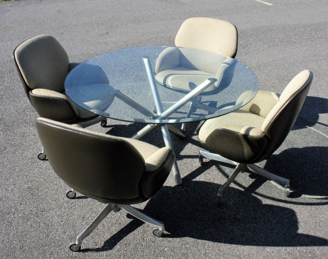Mid Century Modern Table Chairs Set (1 of 7)