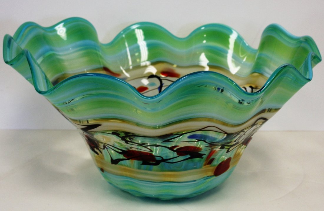 Large Murano Glass Center Bowl (1 of 5)