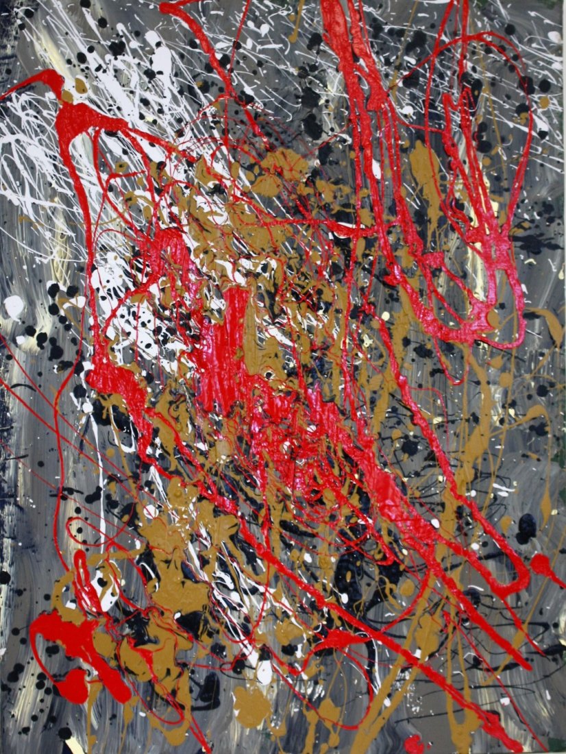 Modern Drip Art Painting (1 of 5)