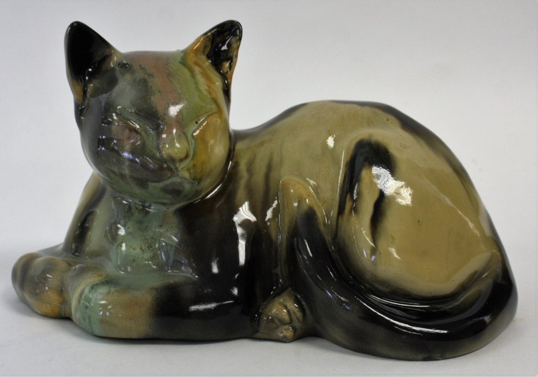Fulper Glazed Pottery Cat (1 of 5)
