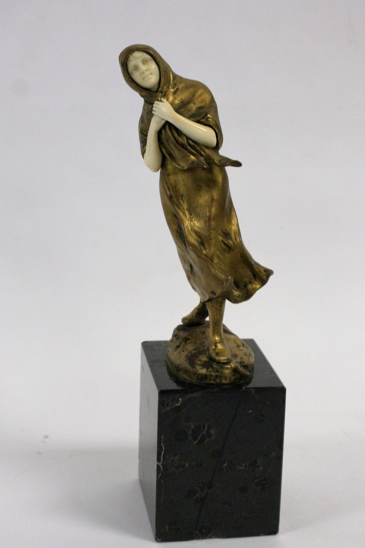 Julius Schmidt-Felling; Bronze Figure of a Girl Signed (1 of 6)