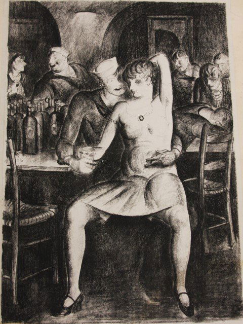 George Bellows(attributed to); Original Lithograph (1 of 5)