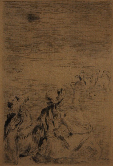 Pierre Auguste Renoir; Framed Etching Signed (1 of 4)