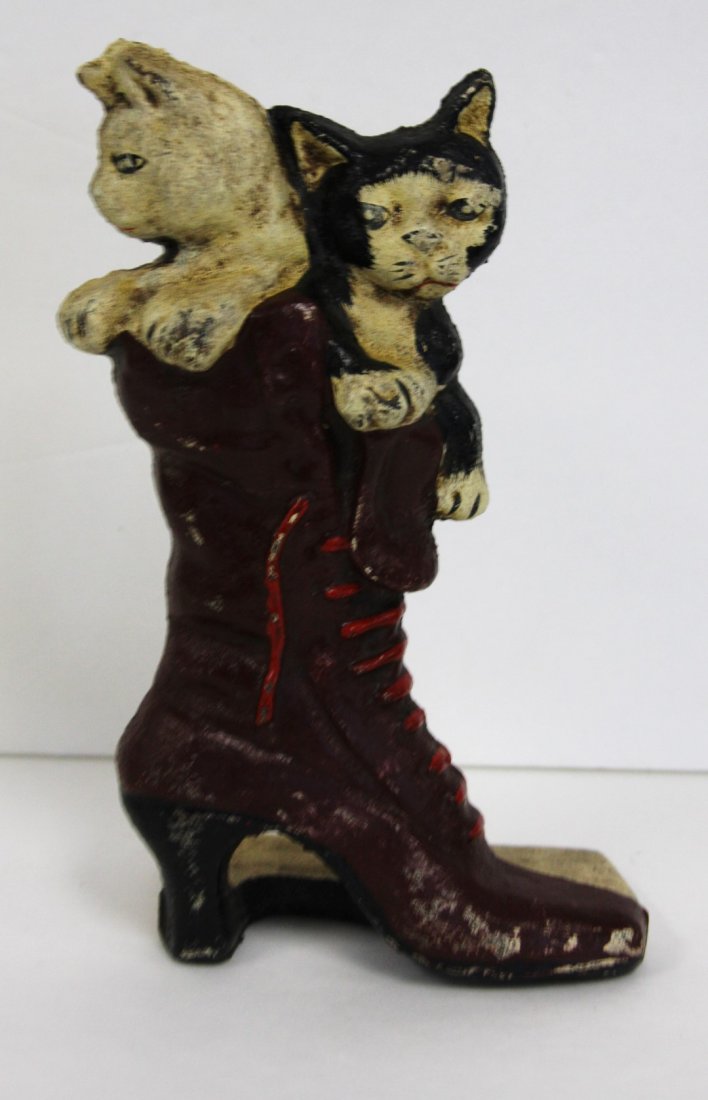 Painted Cast Iron Whimsical Doorstop (1 of 4)