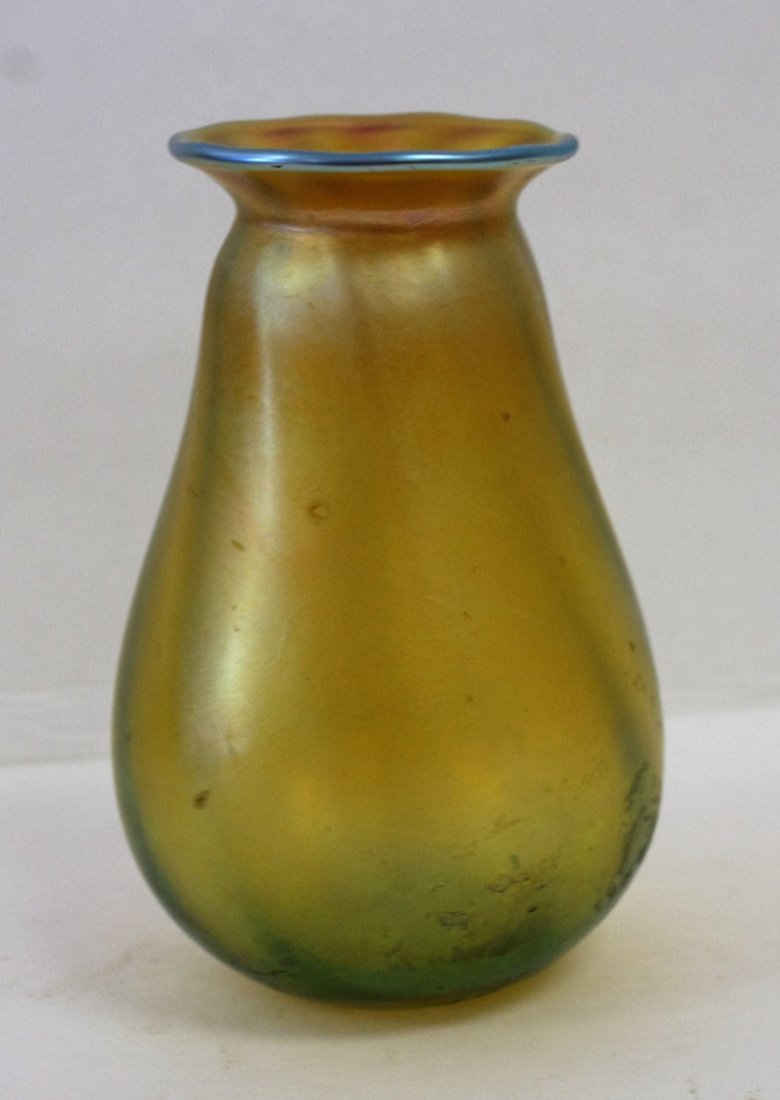 Steuben Aurene Art Glasse Vase Signed (1 of 5)
