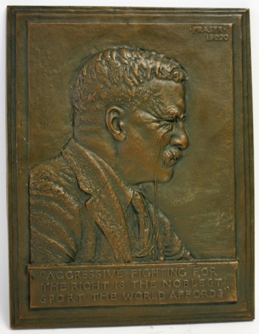 James Earle Fraser; Bronze Plaque Signed (1 of 8)