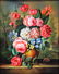 20th C. Flemish Floral Oil Painting