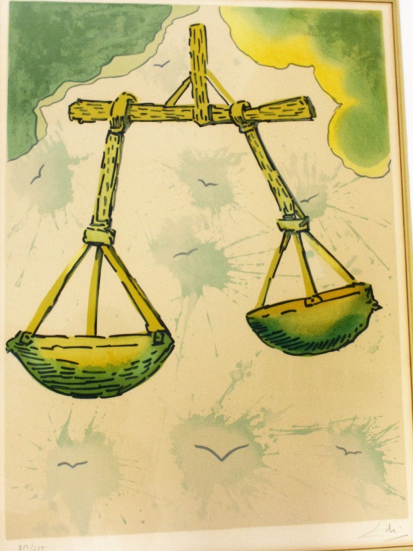 Salvador Dali; Framed Lithograph Signed (1 of 6)