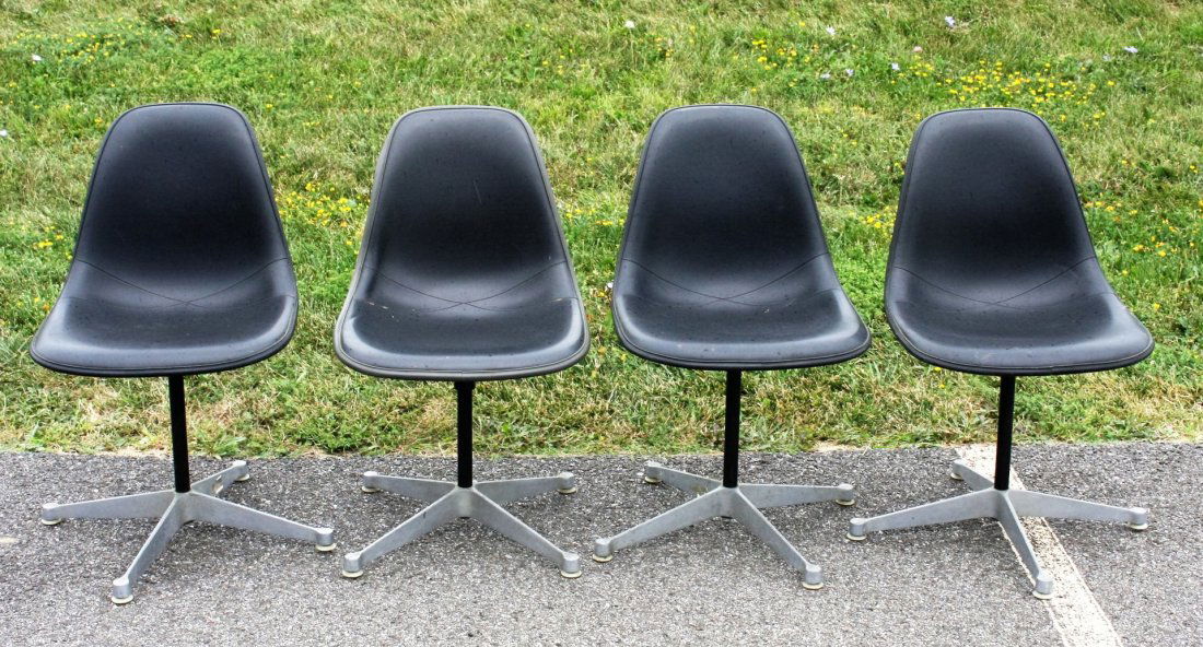 Set of Four(4) Mid Century Herman Miller Shell Chairs (1 of 8)