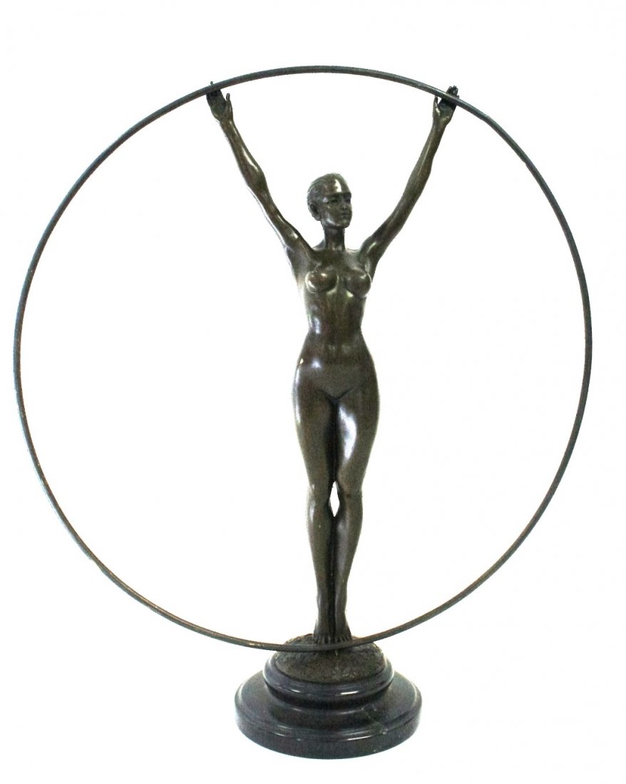 Art Deco Style Bronze Dancer (1 of 6)