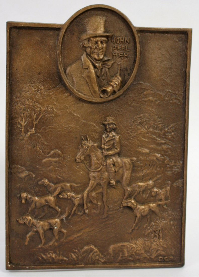 John Peel Bronze Bas Relief Plaque (1 of 6)