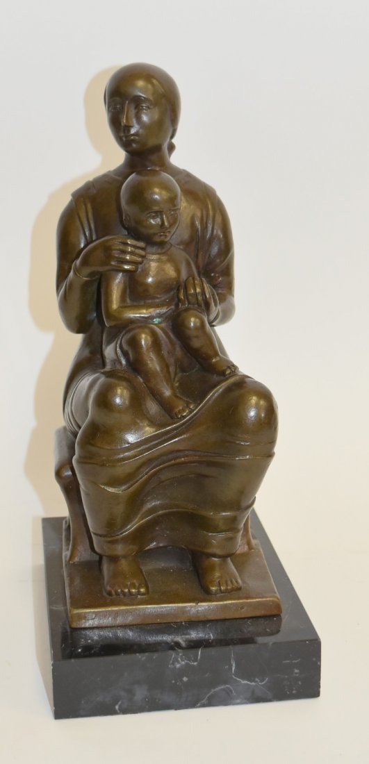 Henry Moore(after); Bronze Grouping Signed (1 of 5)