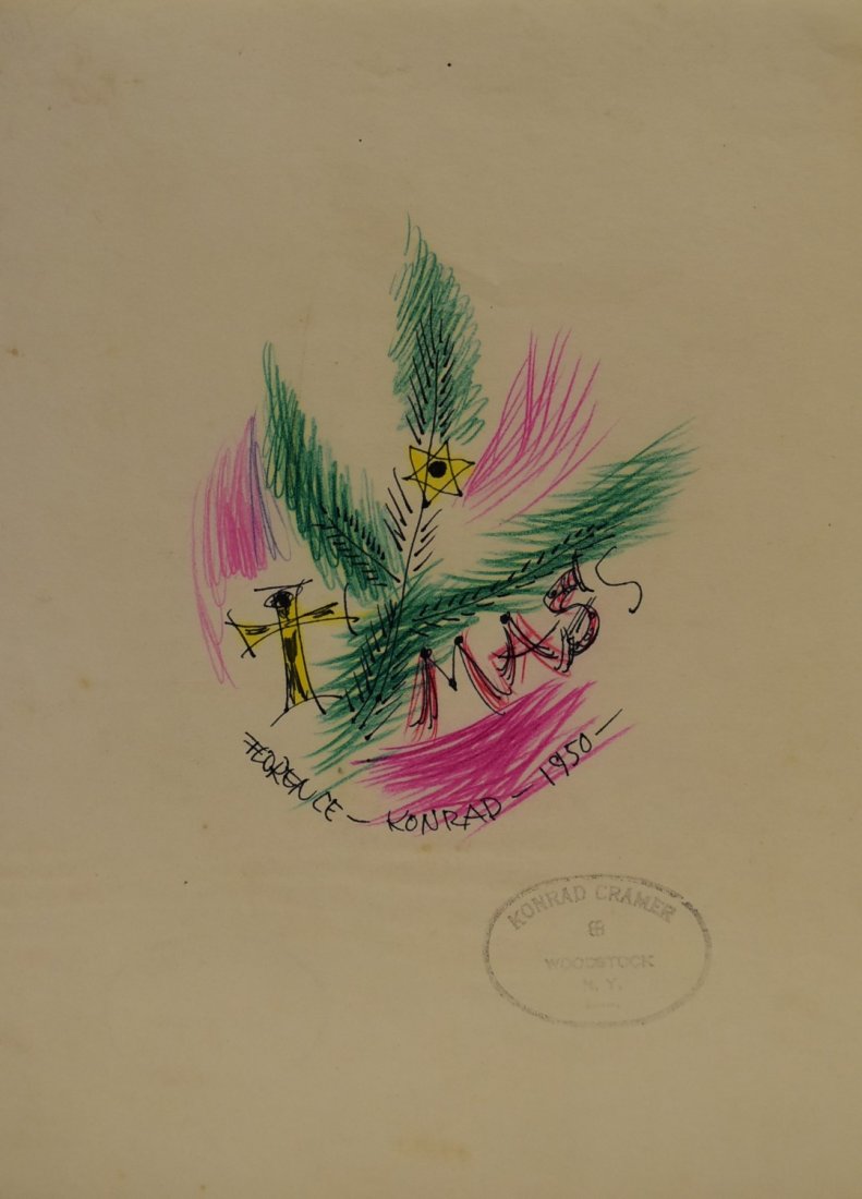 Konrad Cramer; 20thC. American Mixed Media (1 of 5)