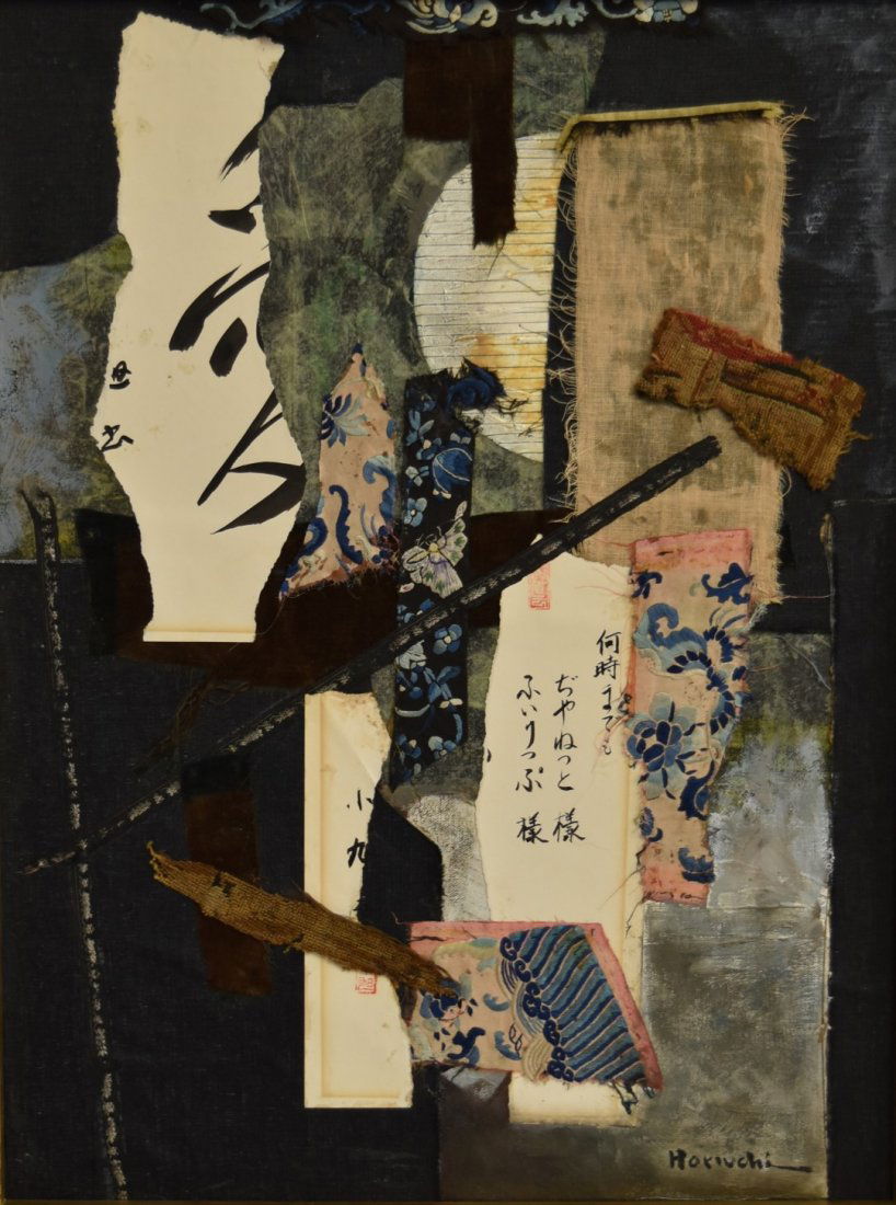 Paul Horiuchi; 20thC. Mixed Media Collage Signed (1 of 5)