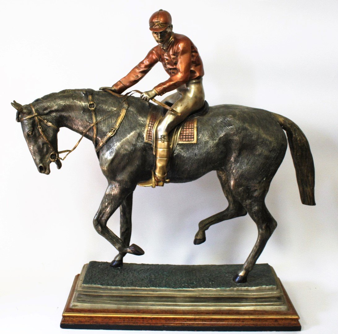 Monumental Bronze Horse And Jockey (1 of 8)