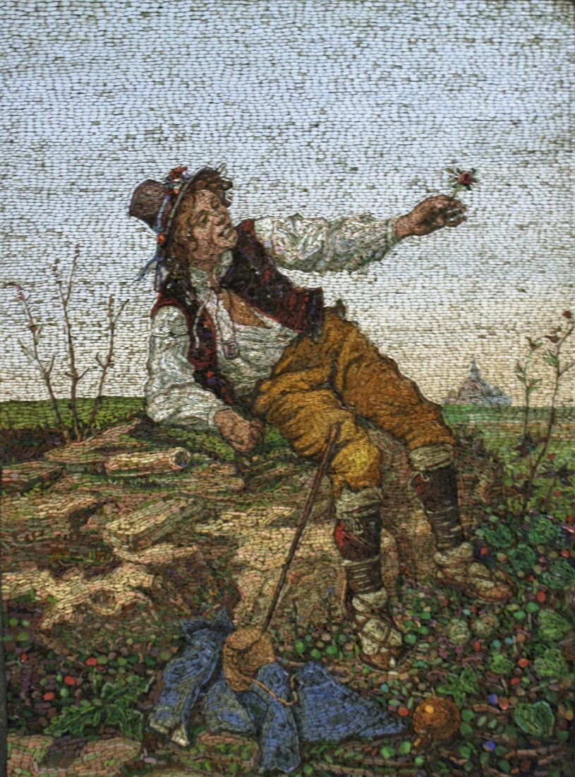 19thC. Italian Micro Mosaic Plaque (1 of 7)