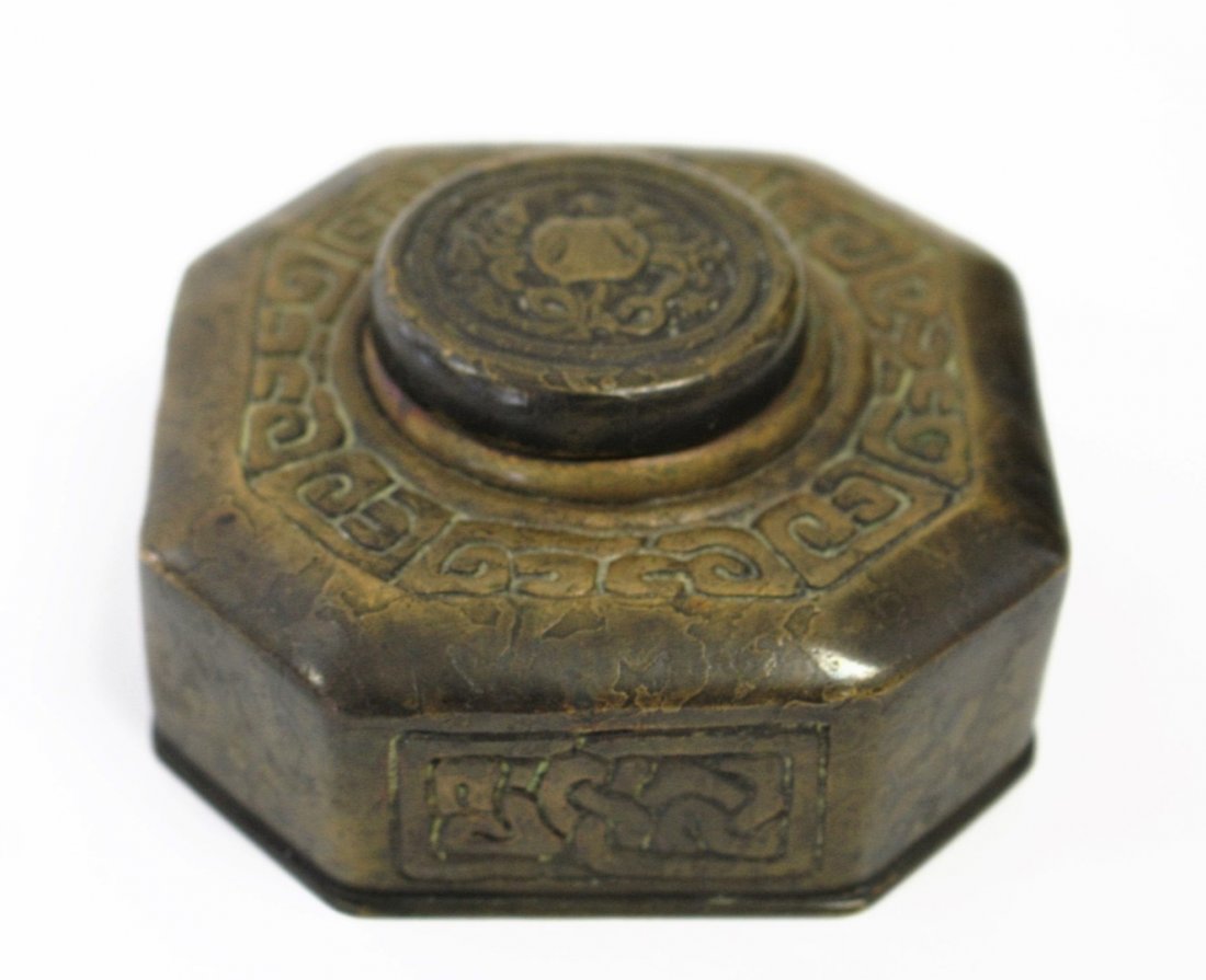 Tiffany Studios Bronze Zodiac Inkwell (1 of 7)