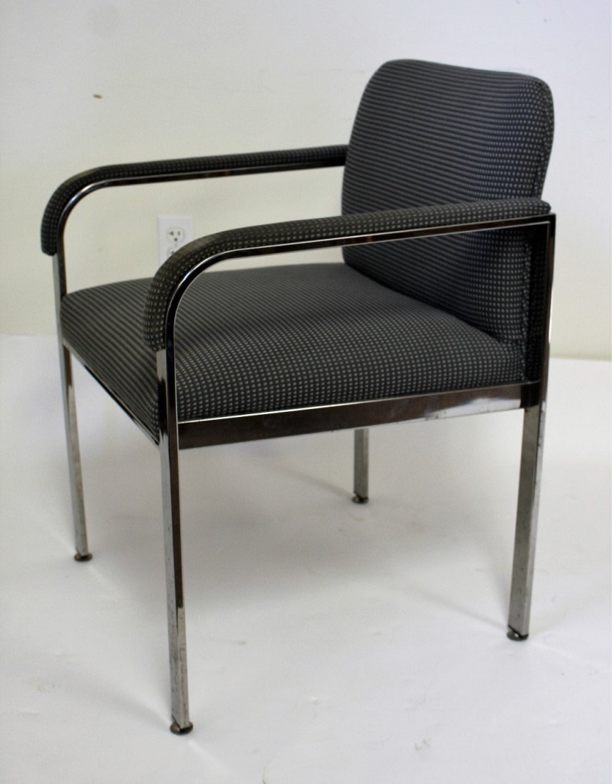 Milo Baughman Chrome Arm Chair (1 of 5)