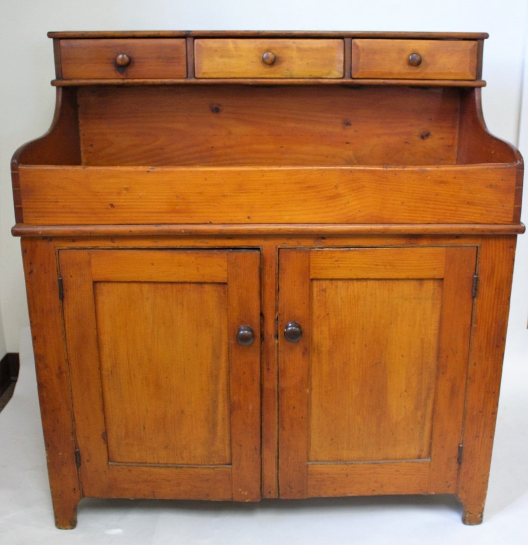 Early American Pennsylvania Pine Dry Sink (1 of 9)