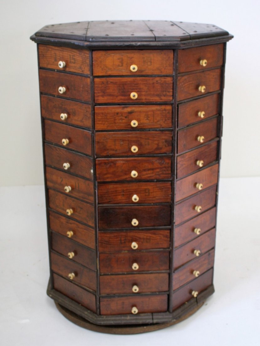 Victorian Revolving Country Store Cabinet (1 of 7)