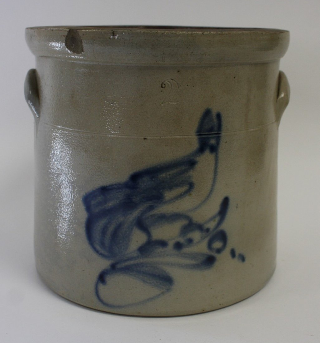 Early American Glazed Stoneware Crock (1 of 7)