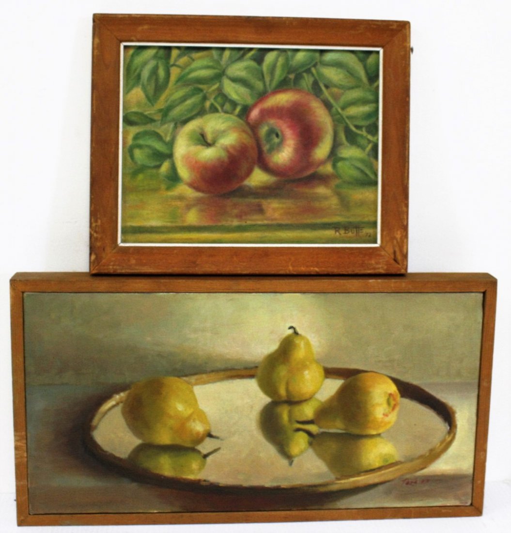 Two(2) 20thC. American Oil Still Lifes Signed (1 of 6)